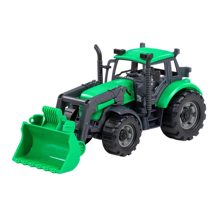 Spielzeugauto - Cavallino Toys Cavallino Tractor with Shovel Green Scale 1:32 - 1216FM04
