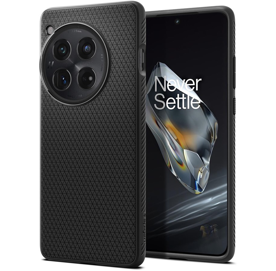 Handys - Cover & Cases - Spigen Liquid Air - matte black - OnePlus 12 - ACS07375