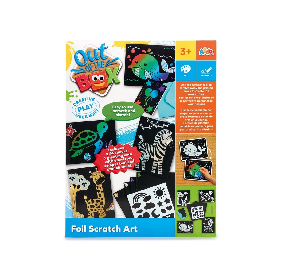 Kreativ-Spiele - Out Of The Box Foil Scratch Art CDU - 31818128