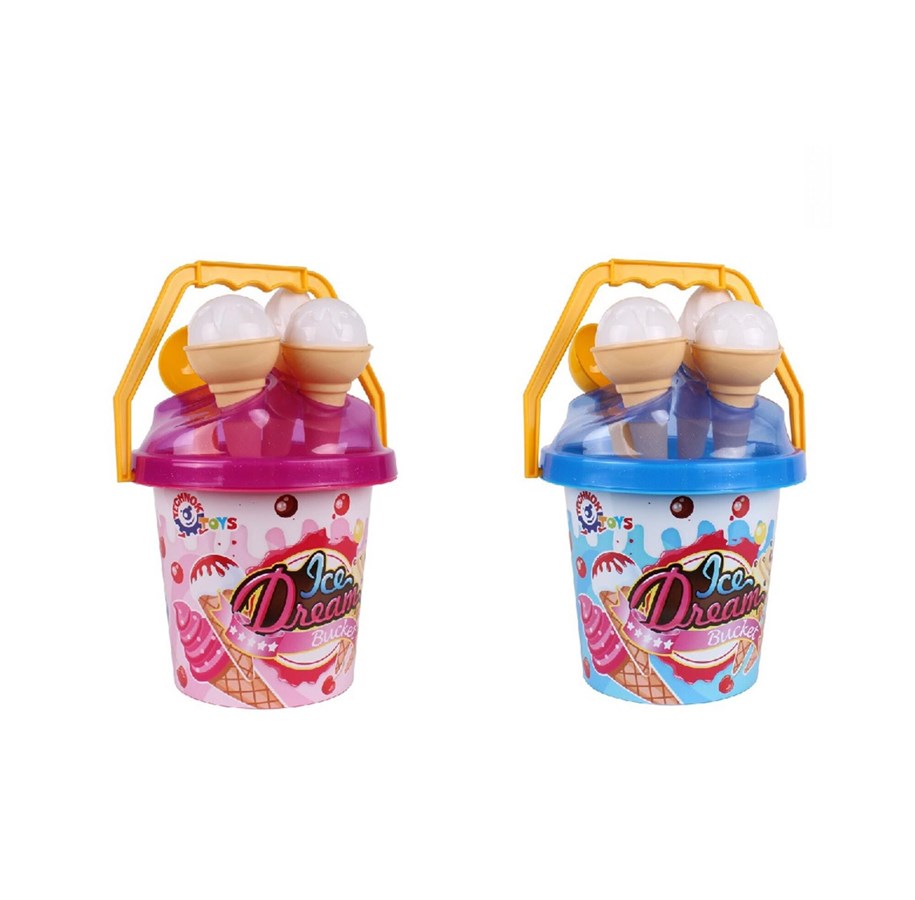 Wasserspielzeug - Happy Summer Beach Bucket Ice cream Set 9 pcs 2 as - 303004