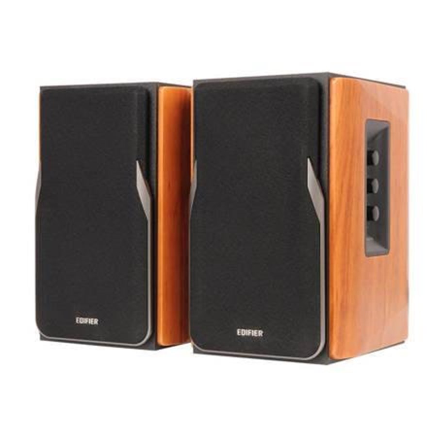 Drahtlose und Multiroom-Lautsprecher - Edifier R1380DB - 2.0 Bluetooth Bookshelf Speakers - 42W - Brown - R1380DB brown