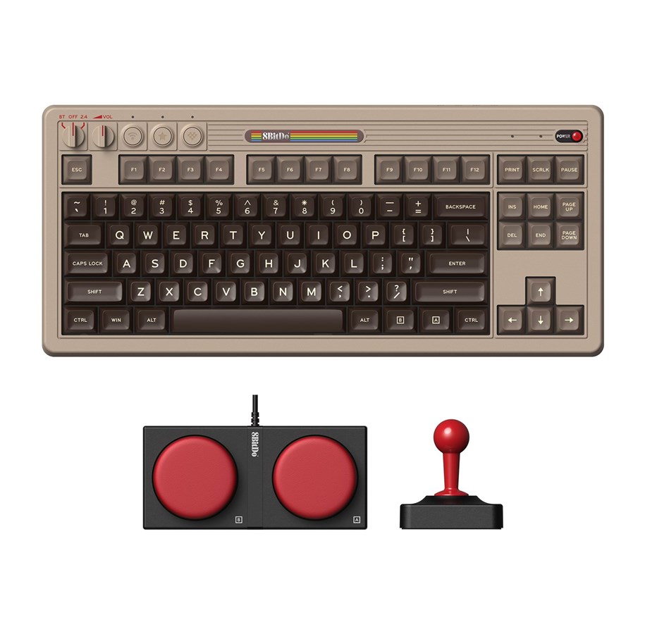 Tastaturen - 8BitDo Retro Mechanical Keyboard C64 Edition - Tastaturen - Englisch (UK) - RET00423