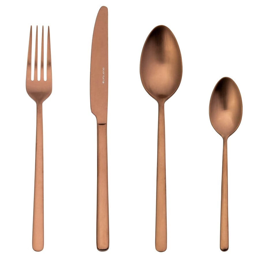 Tischgedeck - Eternum Nardo cutlery set Copper 16 Pieces - 1247-BP16