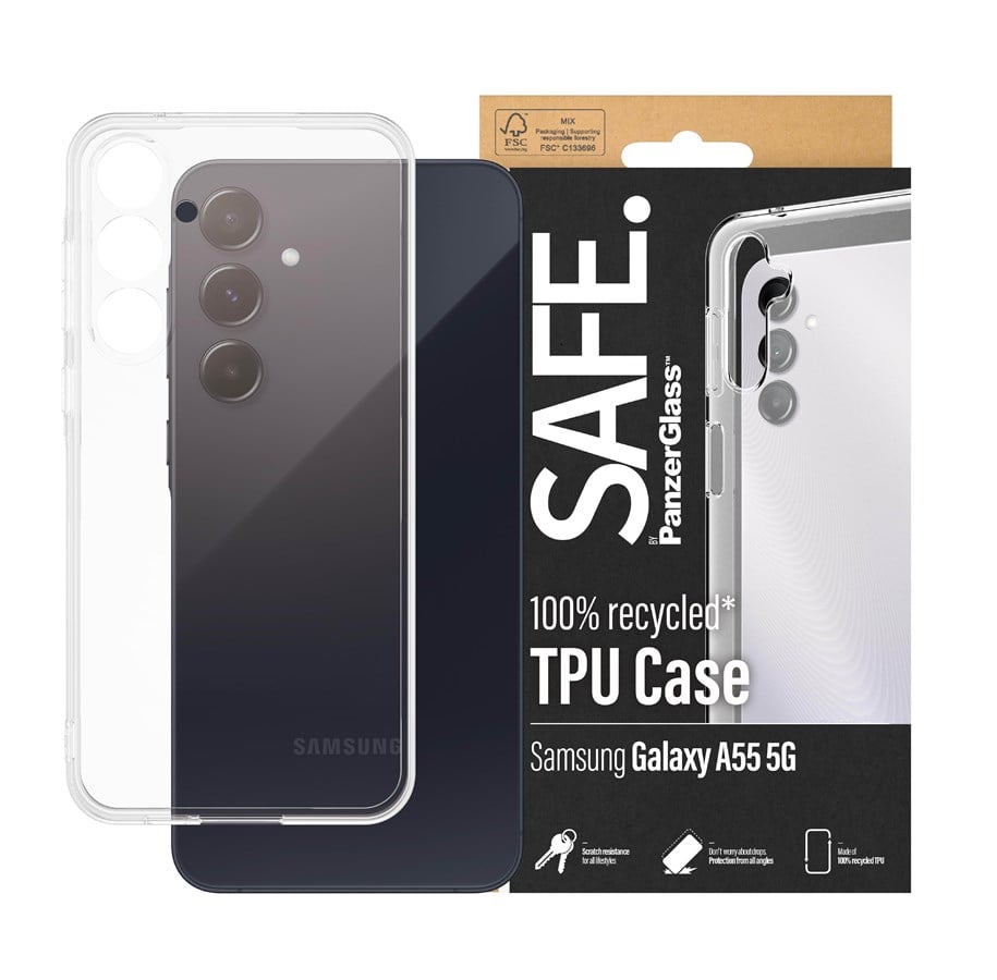 Handys - Cover & Cases - SAFE by PanzerGlass TPU Case Samsung Galaxy A55 5G | Transparent - SAFE95691