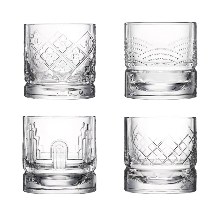 Tischgedeck - La Rochére DANDY WHISKEY GLASSES 4pcs (Assorted) - 642701