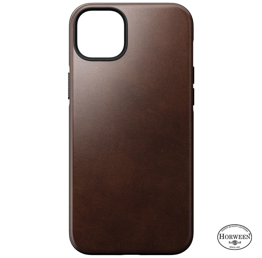 Handys - Cover & Cases - Nomad Modern Leather MagSafe Case - brown - iPhone 14 Plus - NM01279785