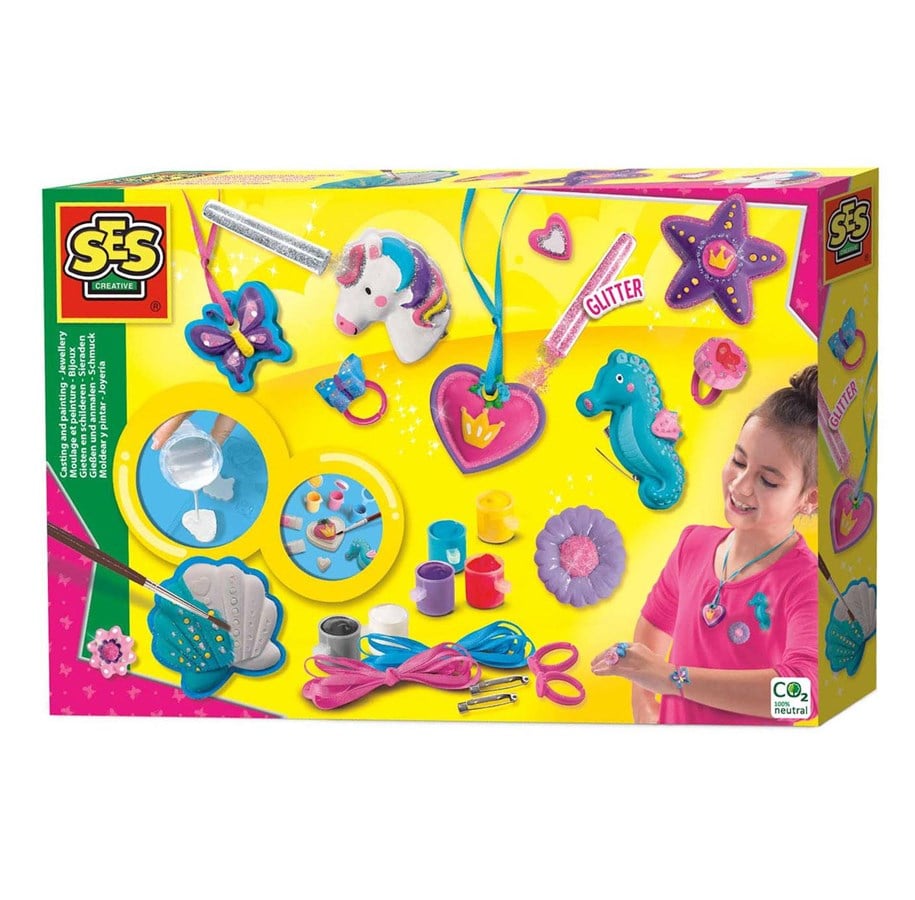 Kreativ-Spiele - SES Creative Plaster Casting and Painting - Jewelry - 01291