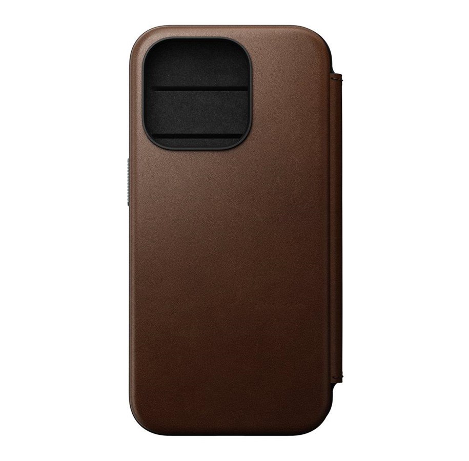 Handys - Cover & Cases - Nomad Modern Leather Folio - iPhone 15 Pro | Brown |  Leather - NM01628385