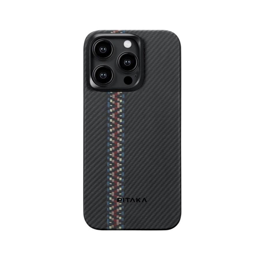 Handys - Cover & Cases - PITAKA Fusion Weaving MagEZ 4 600D rhapsody - iPhone 15 Pro Max - FR1501PM