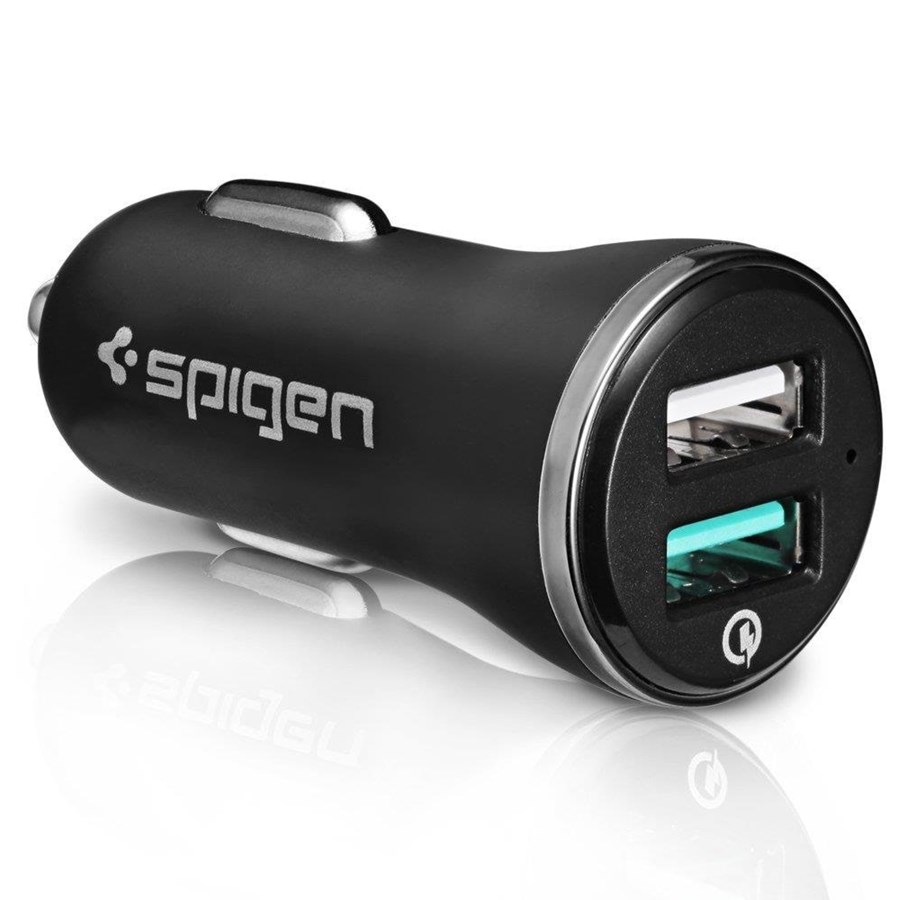 Handys - Adapter und Ladegeräte - Spigen Car Charger F27QC Quick Charge 3.0 - 000CG20643