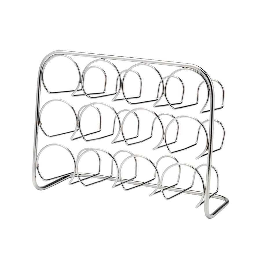Küchenzubehör - Hippie de Luxe Spice shelf for 12 Jars Chrome - HA71012