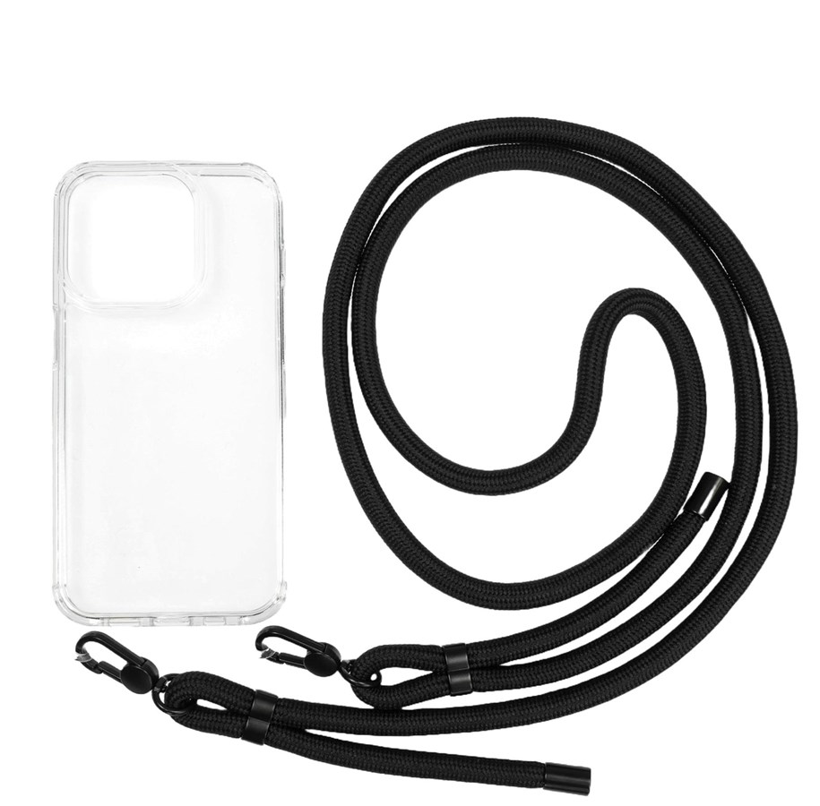 Handys - Cover & Cases - Mobile Origin Lanyard Case - clear - iPhone 15 Pro - LYC-S-CLR-15PRO