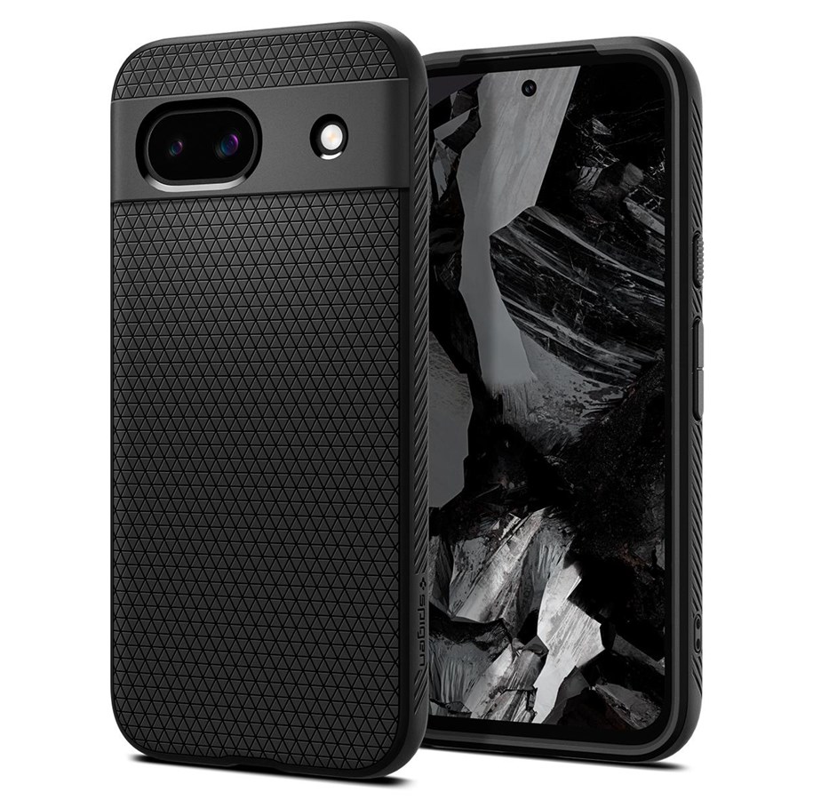 Handys - Cover & Cases - Spigen Liquid Air - matte black - Google Pixel 8a - ACS07257