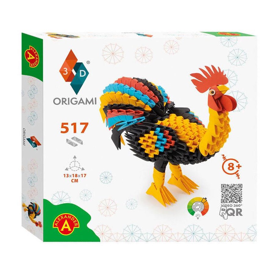 Kunst & Handwerk Ausstattung - Alexander Toys Origami 3D Rooster 517 pcs - AT2574