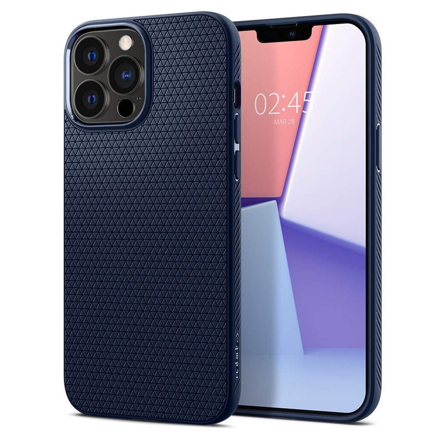 Handys - Cover & Cases - Spigen Liquid Air - navy blue - iPhone 13 Pro - ACS03259