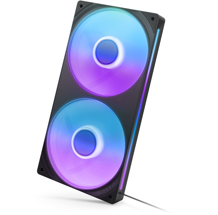 Gehäuselüfter - NZXT F240 RGB CORE UNIBODY - 240mm - Gehäuselüfter - 120mm - Schwarz - 30 dBA - RF-U24HF-B1