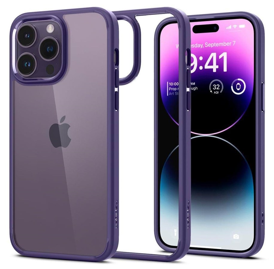 Handys - Cover & Cases - Spigen Ultra Hybrid - deep purple - iPhone 14 Pro - ACS05577
