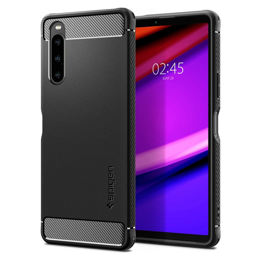 Handys - Cover & Cases - Spigen Rugged Armor - black - Sony Xperia 10 V - ACS06202