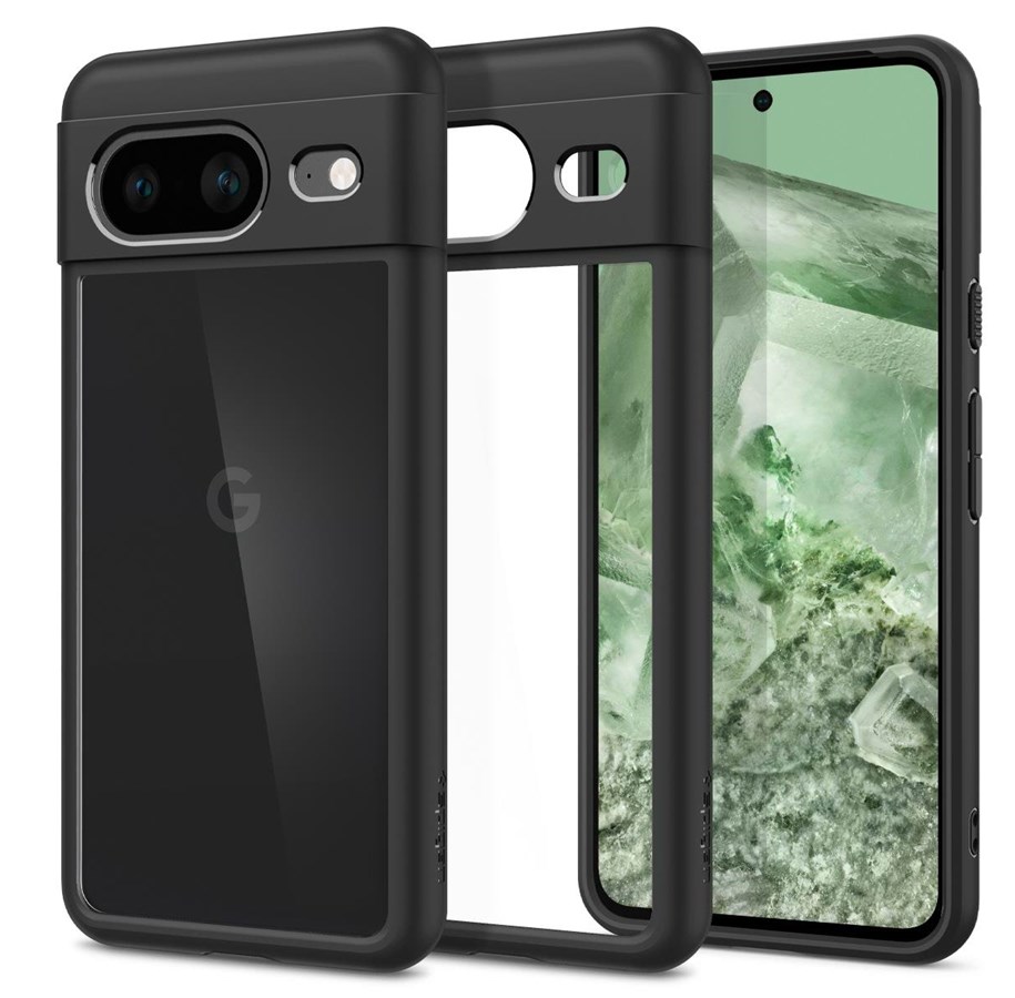 Handys - Cover & Cases - Spigen Ultra Hybrid - matte black - Google Pixel 8 - ACS06280