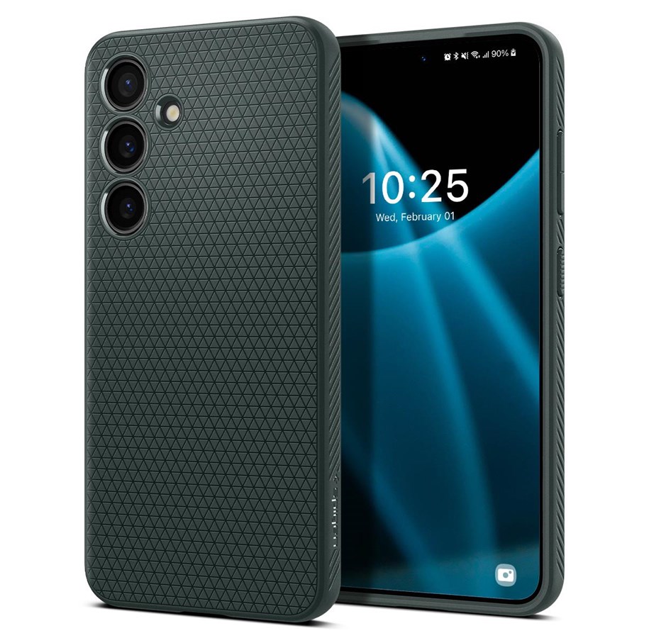 Handys - Cover & Cases - Spigen Liquid Air - abyss green - Samsung Galaxy S24 - ACS07348