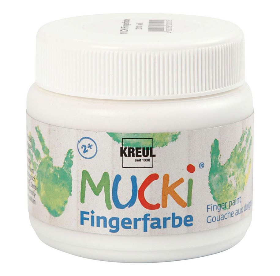Kreativ-Spiele - Creativ Company Mucki Finger Paint White 150ml - 34758