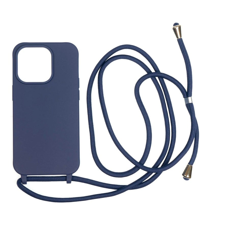 Handys - Cover & Cases - Mobile Origin Lanyard Case - blue - iPhone 14 Pro - LYC-S-BLU-14PRO
