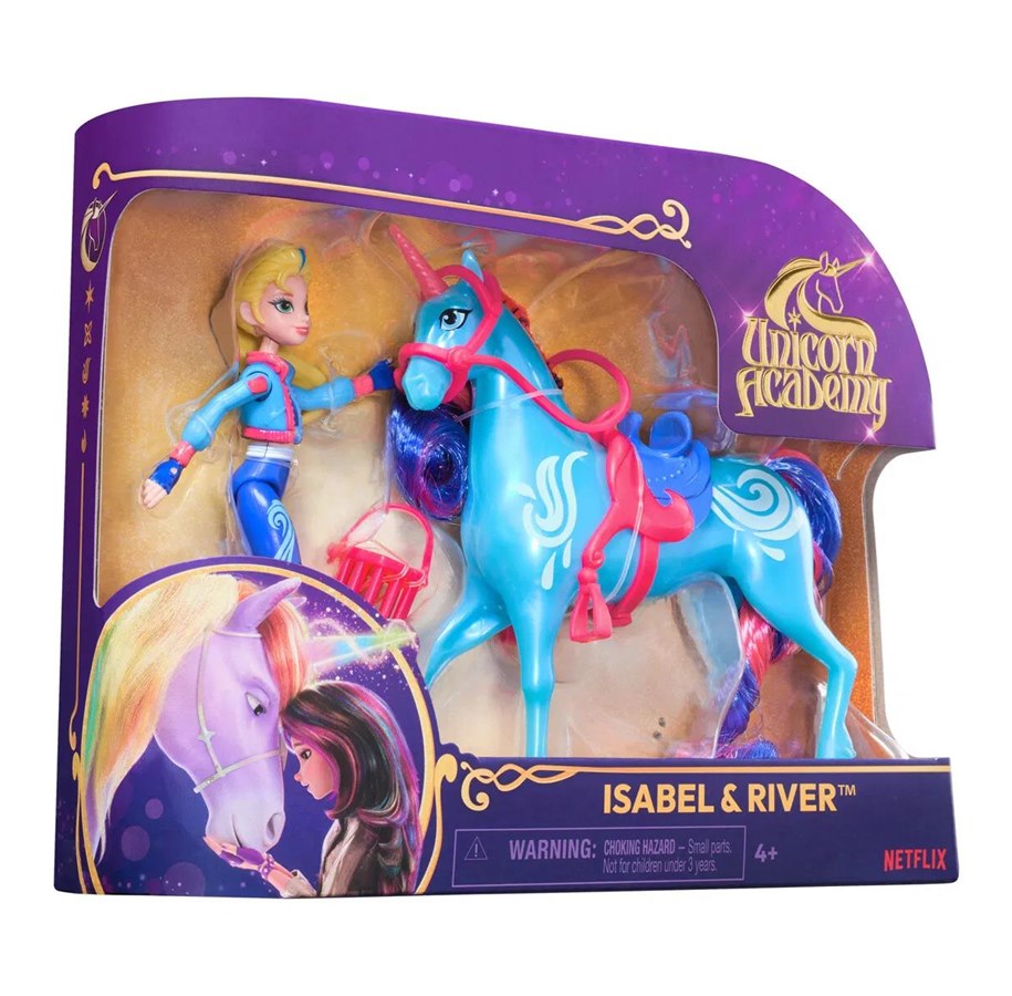 Dolls & Accessories - Unicorn Academy Doll & Unicorn - Isabel & River - 6066842