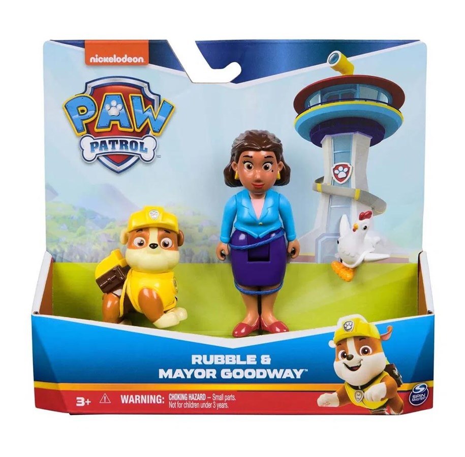 Figuren - Paw Patrol Hero Pup - Mayor Goodway & Rubble - 6070749