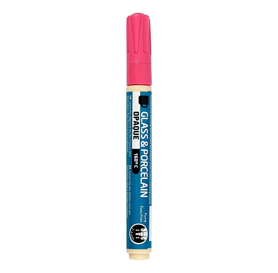 Kreativ-Spiele - Creativ Company Glass and Porcelain Pen Opaque - Pink - 31326