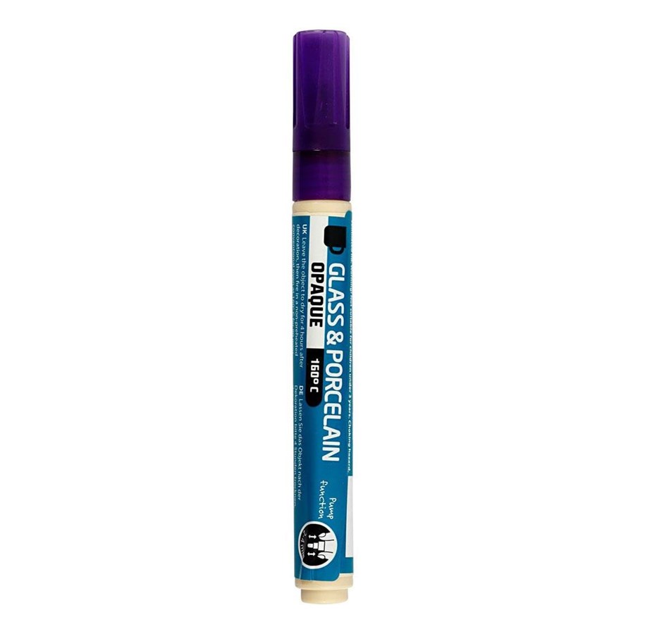 Kreativ-Spiele - Creativ Company Glass and Porcelain Pen Opaque - Purple - 31328