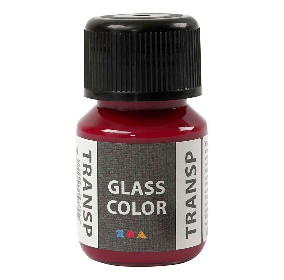 Kreativ-Spiele - Creativ Company Glass Color Transparent Paint - Pink 30ml - 31674