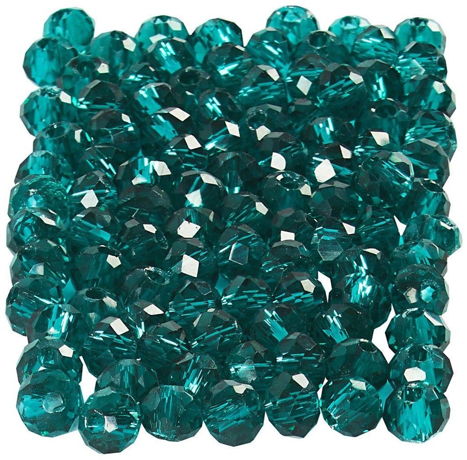 Kreativ-Spiele - Creativ Company Faceted Beads Emerald Green 100pcs. - 61664