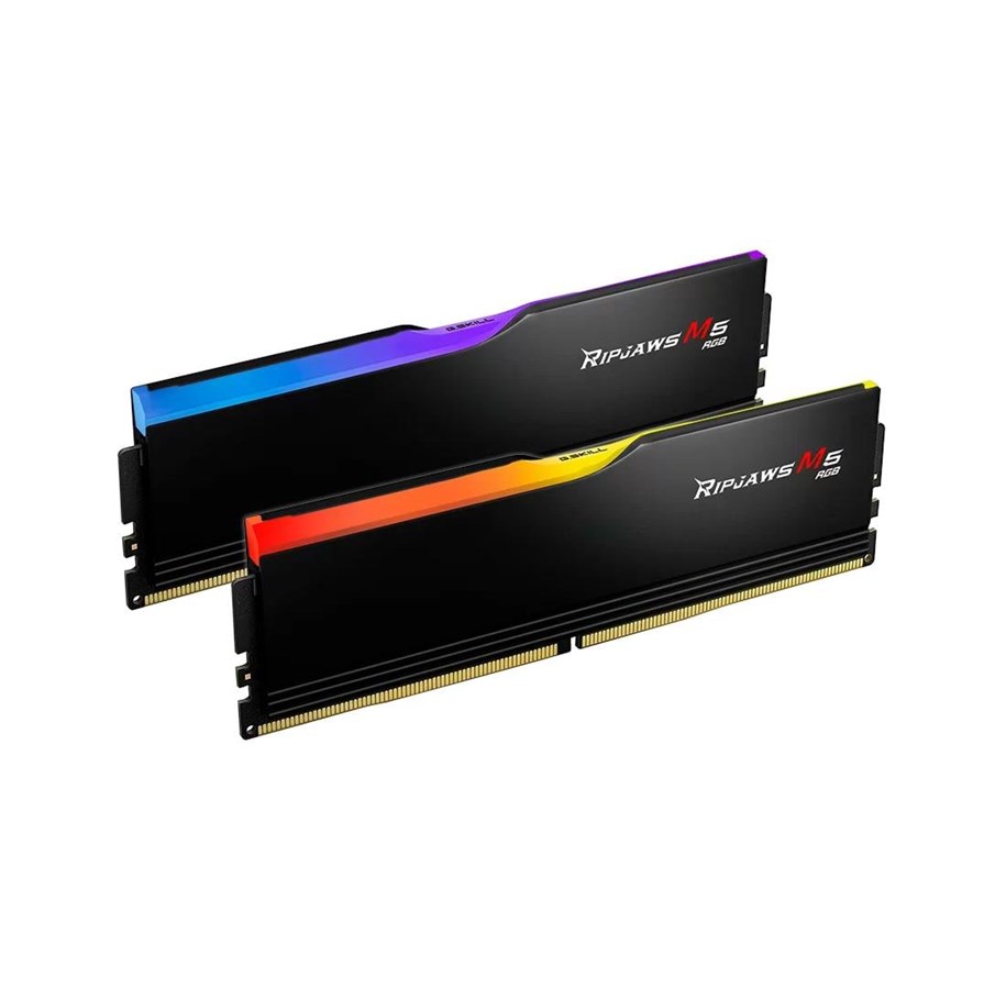 RAM - G.Skill Ripjaws M5 RGB DDR5-5200 - 32GB - CL40 - Dual Channel (2 pcs) - Intel XMP - Schwarz mit RGB - F5-5200J4040A16GX2-RM5RK