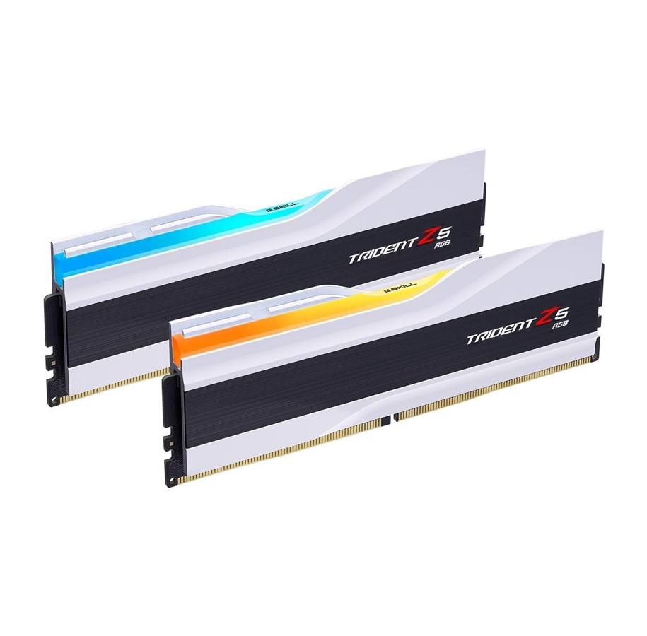 RAM - G.Skill Trident Z5 RGB DDR5-7200 - 32GB - CL34 - Dual Channel (2 pcs) - Intel XMP - Weiß mit RGB - F5-7200J3445G16GX2-TZ5RW