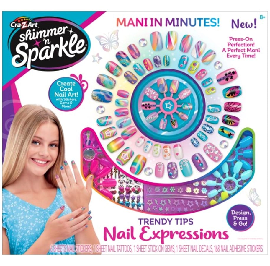 Spielsets - Shimmer n Sparkle Trendy tips nail expressions - 65610S