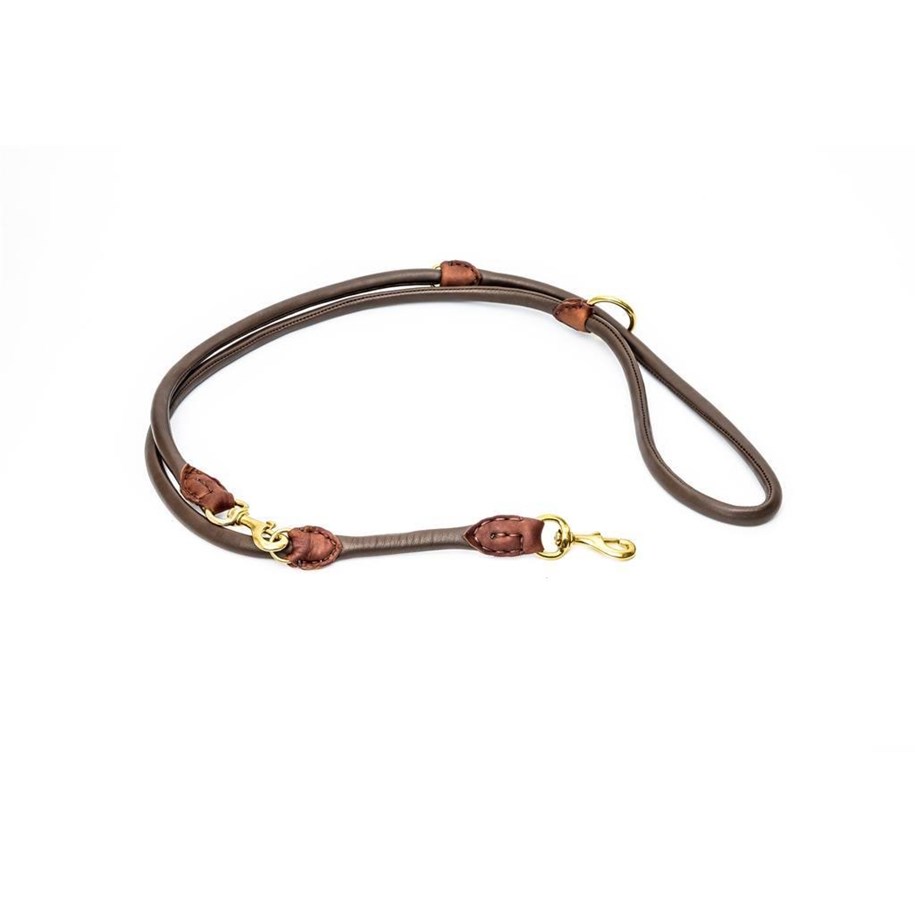 Hunde - Timely PARIS Dressurline Mørkebrun 6 mm. / 220 cm. - T606220DB