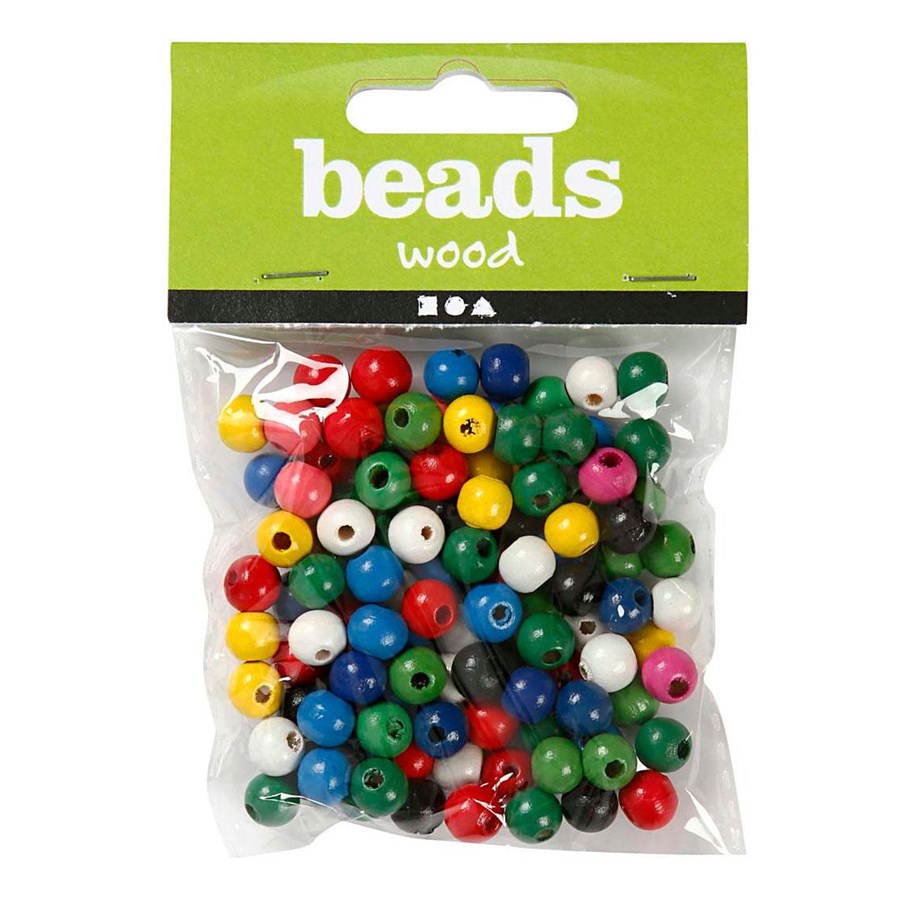 Kreativ-Spiele - Creativ Company Wooden Beads Various Colors 150pcs. - 570499