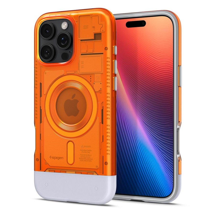 Handys - Cover & Cases - Spigen Classic C1 MagSafe - Tangerine - iPhone 16 Pro Max - ACS08559
