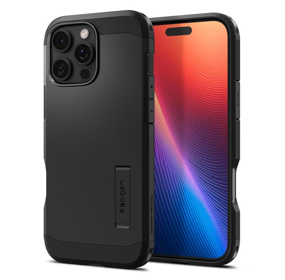 Handys - Cover & Cases - Spigen Tough Armor MagSafe - black - iPhone 16 Pro - ACS08146