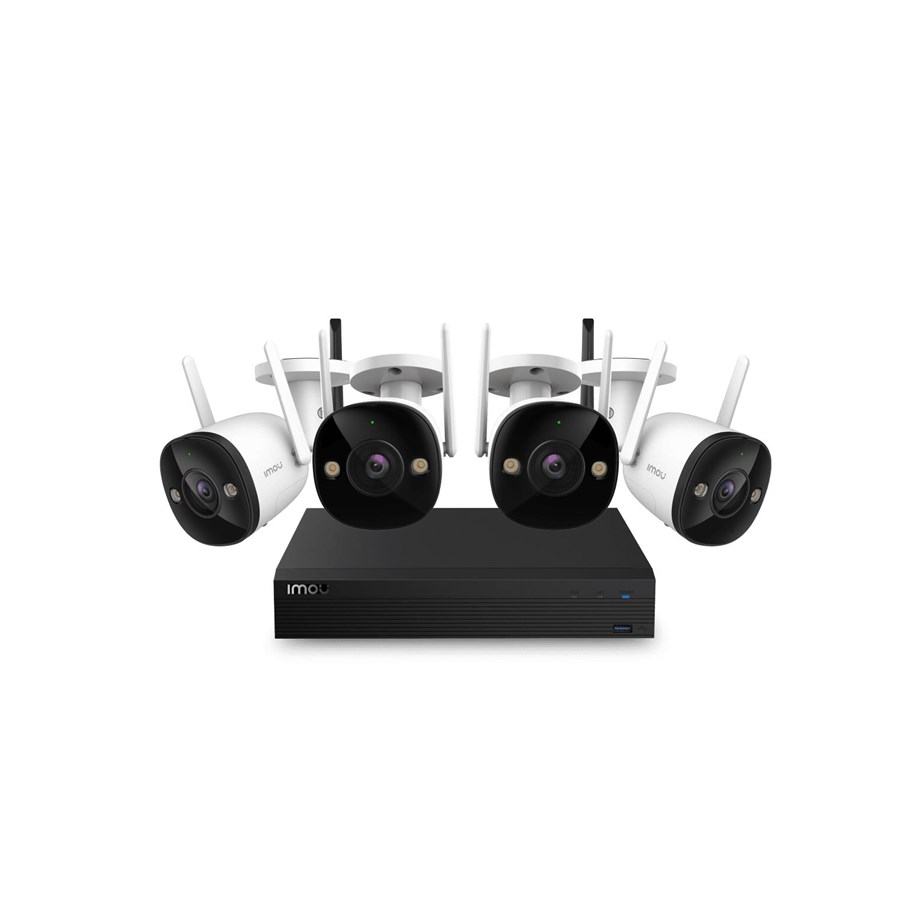 Smart-Home - IMOU Wireless Kit (4-Bullet 2) - Imou-KIT/NVR1104HS-W-S2-CE-1T/4-F22FEP-0280B