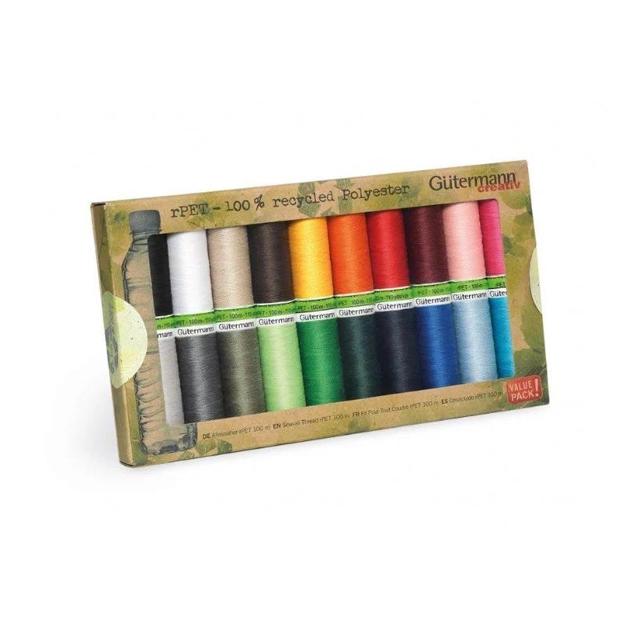 Nähmaschinen - GÜTERMANN Embroidery thread set universal thread - 20 rl. at 100m - G731139-0001