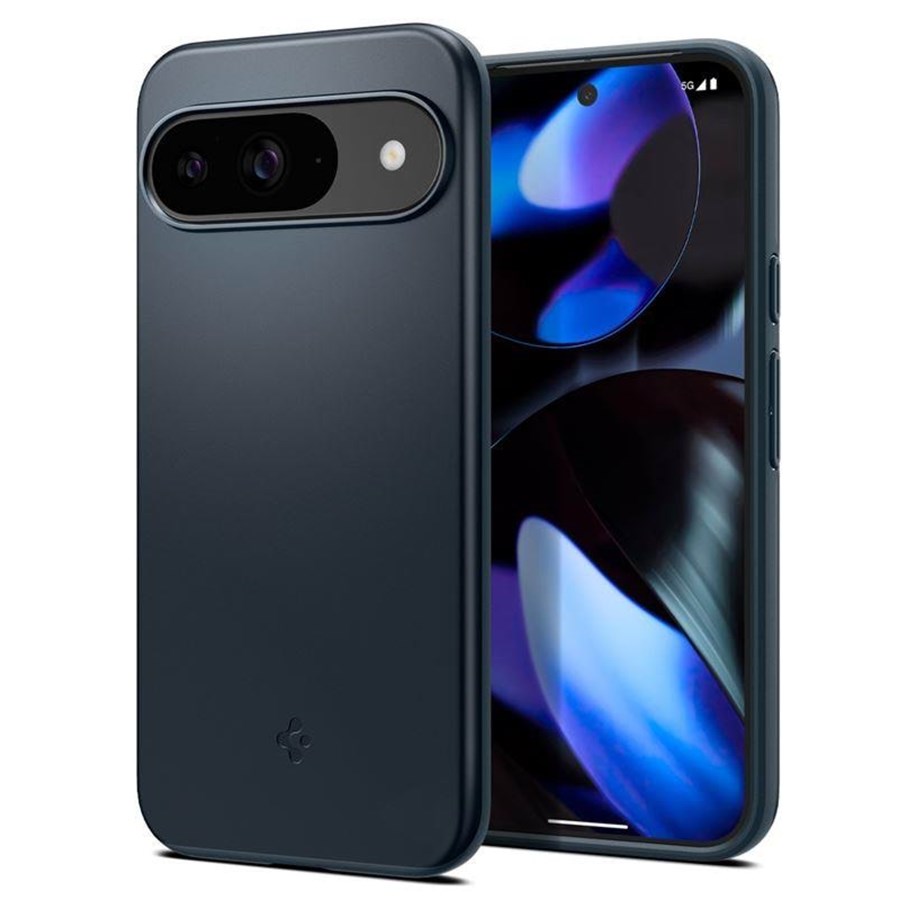 Handys - Cover & Cases - Spigen Thin Fit - metal slate - Google Pixel 9 Pro/Pixel 9 - ACS07698