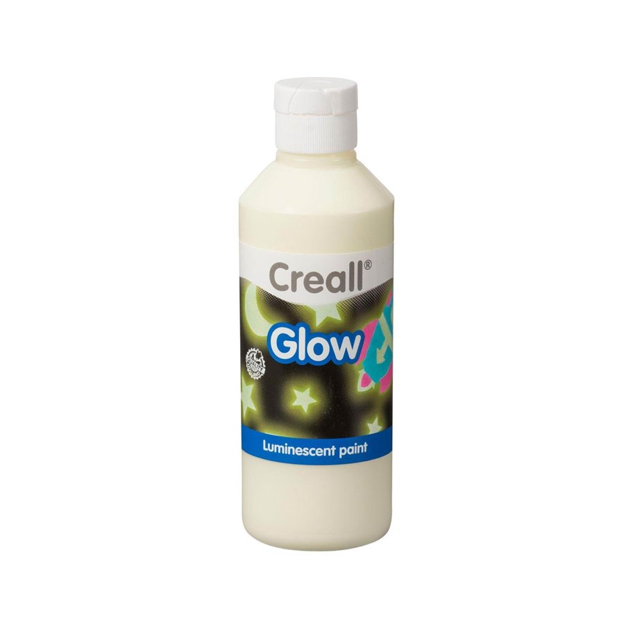 Kreativ-Spiele - Creall Glow in the Dark Paint Green-Yellow 250ml - 05941