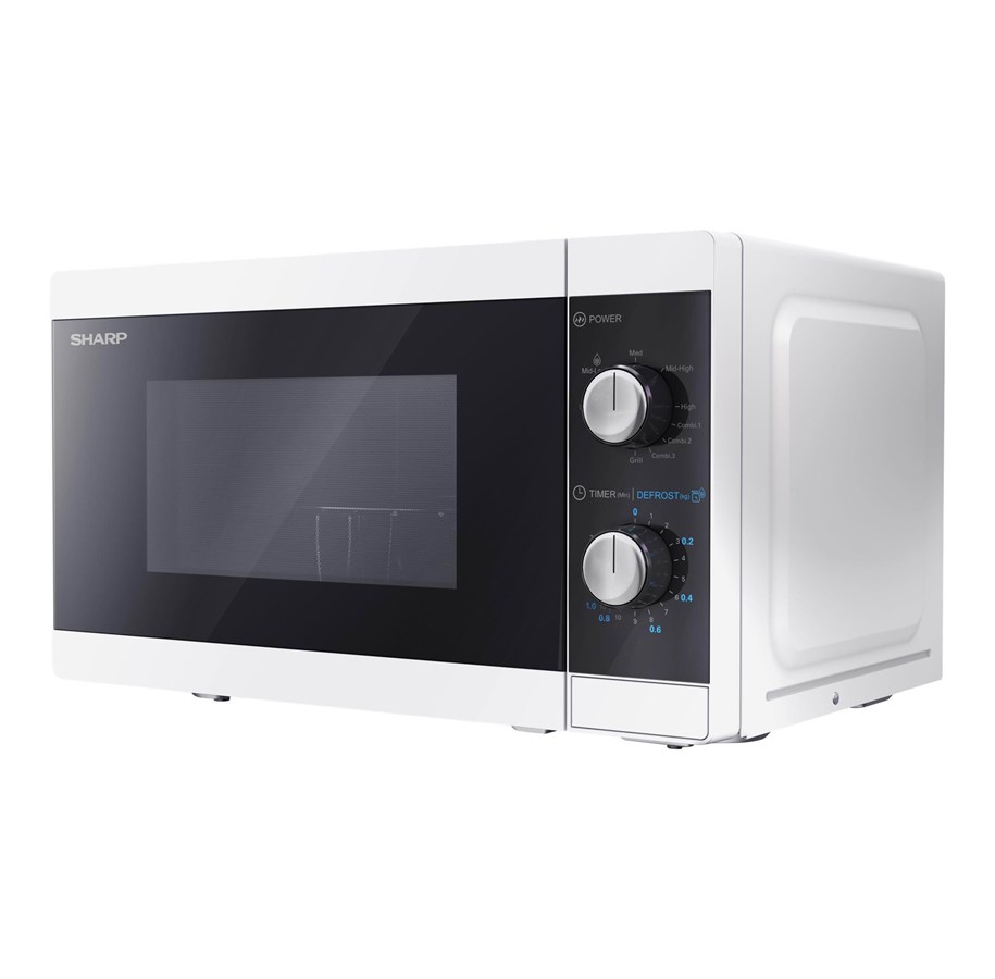 Mikrowellen-/Miniofen - Sharp YC-MG01E-W - microwave oven with grill - freestanding - white/black - YC-MG01E-W