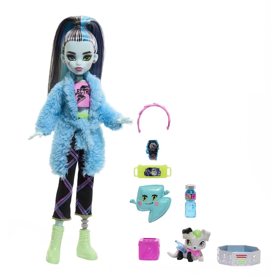 Dolls & Accessories - Monster High Frankie Stein Creepover Party - HKY68
