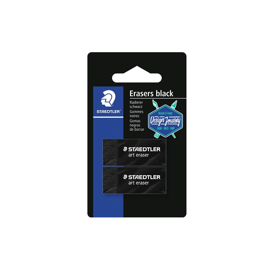 Konferenz und Präsentation - Staedtler Eraser rasoplast black 2x blister - 526B3BK2-C