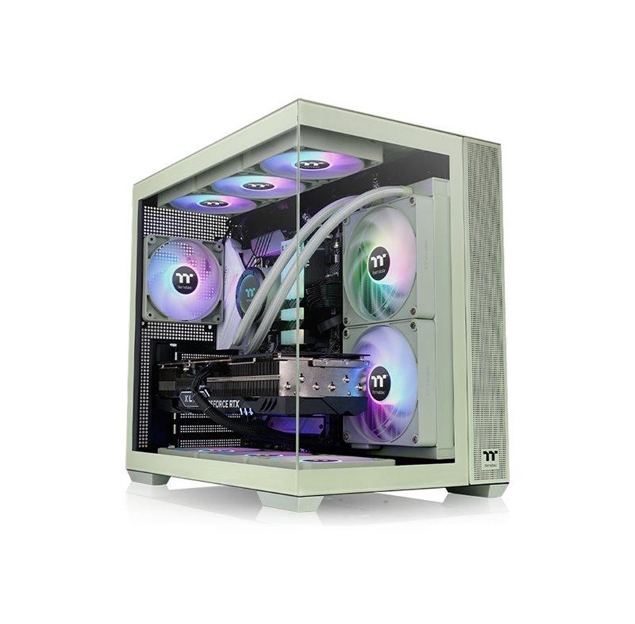Gehäuse - Thermaltake View 380 TG ARGB - Gehäuse - Tower - Grün - CA-1Z2-00MEWN-00