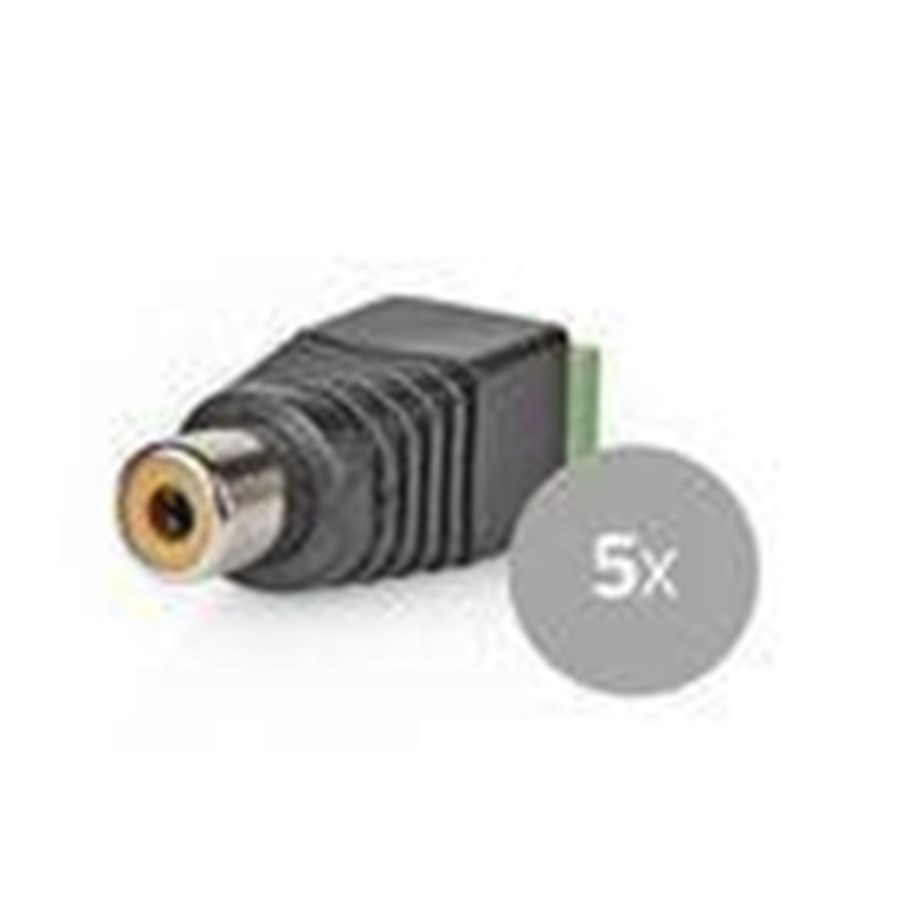 Andere Kabel - Nedis CCTV Security Connector | 2-Way Terminal Block | DIN Female - CCTVCF40BK5