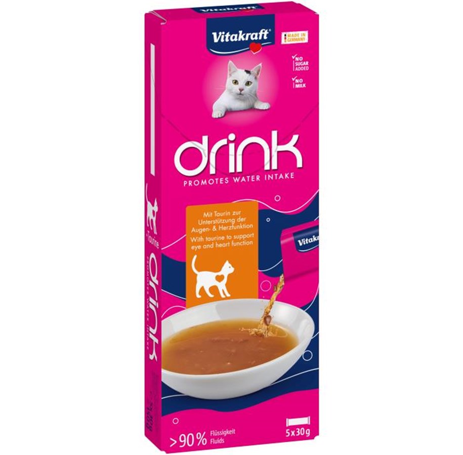 Katzen - Vitakraft - Drink with chicken flavour and taurine 5x30g - 57999