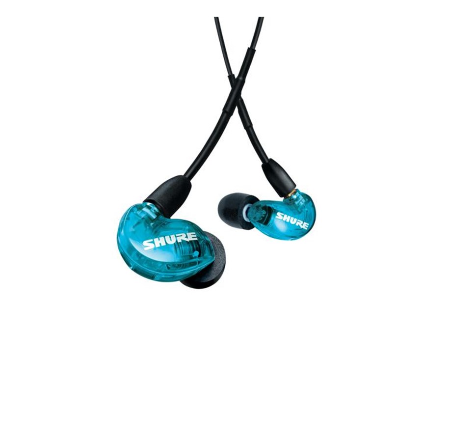 Kopfhörer/Headsets - Shure AONIC 215 - Sound Isolating Earphones - Up to 37 dB - Blue - SE215DYBL+UNI-EFS